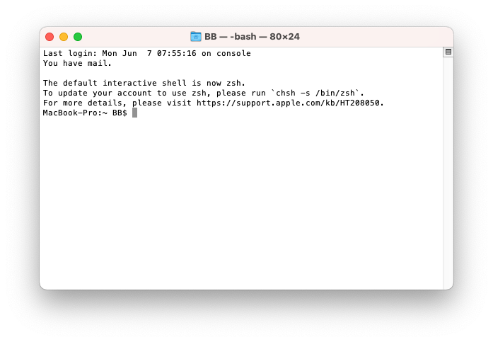 macos terminal