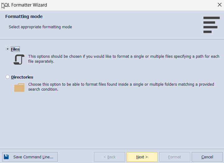 sql formatter wizard