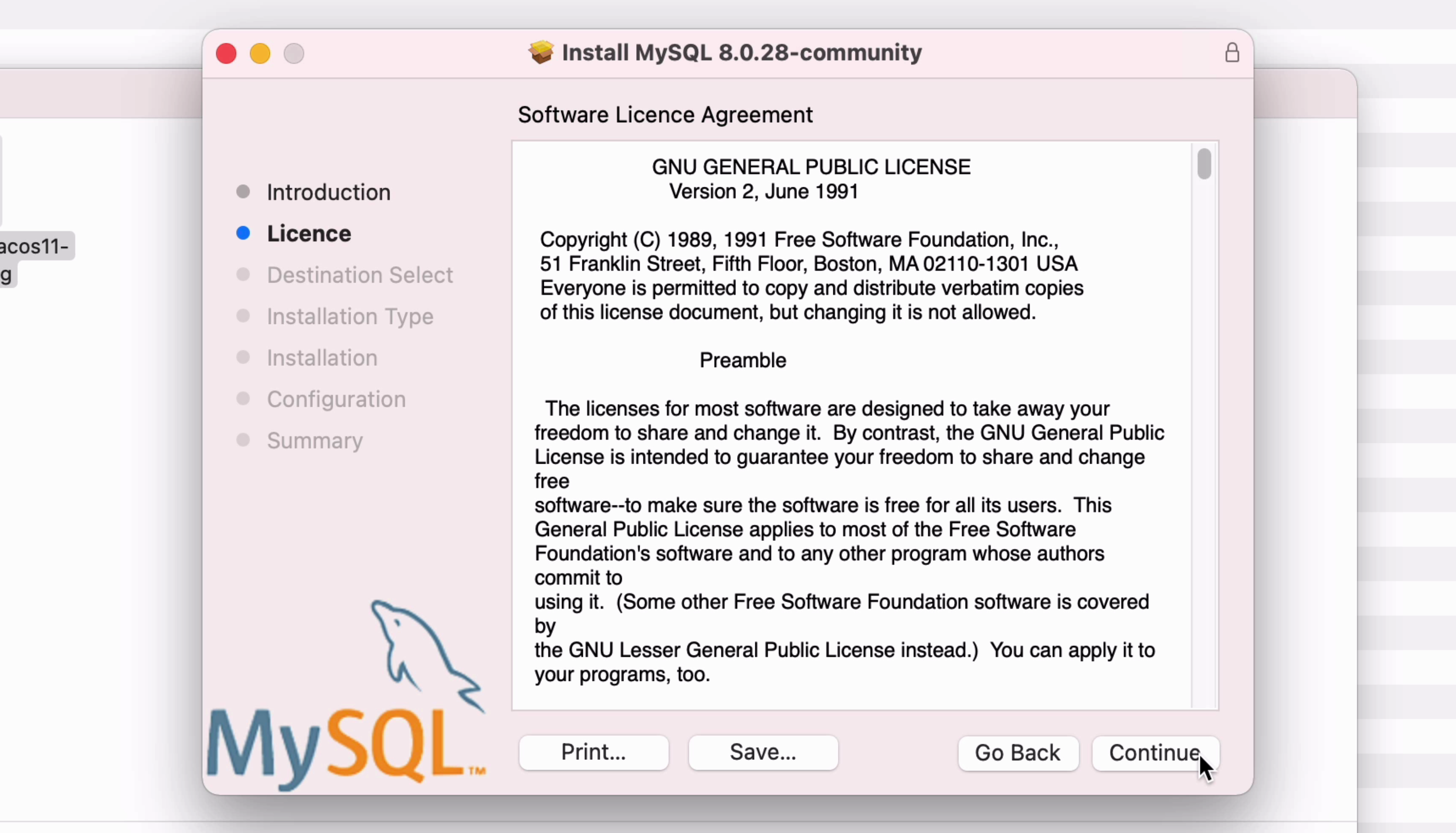 mysql dmg 10