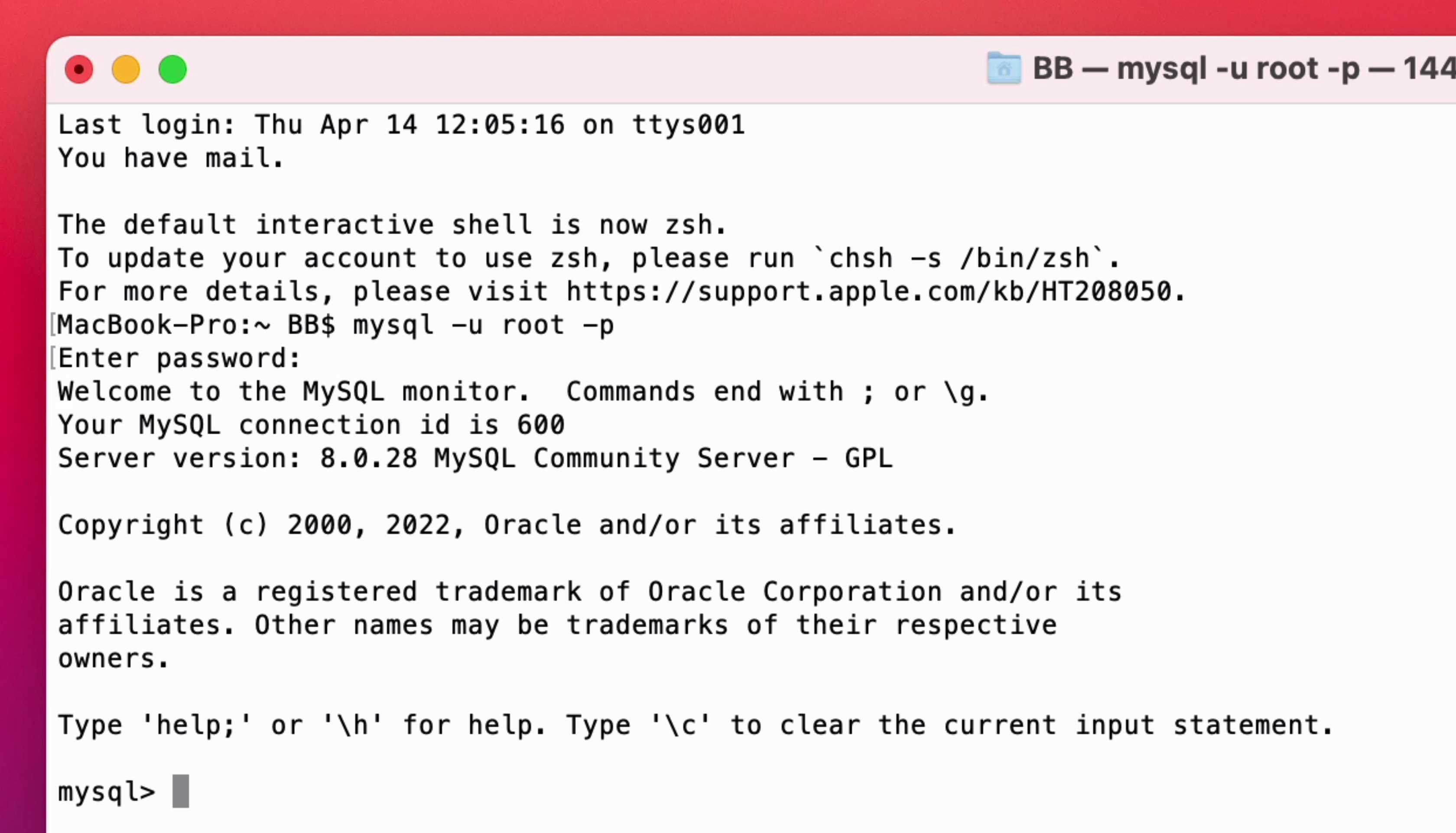 mysql dmg 24