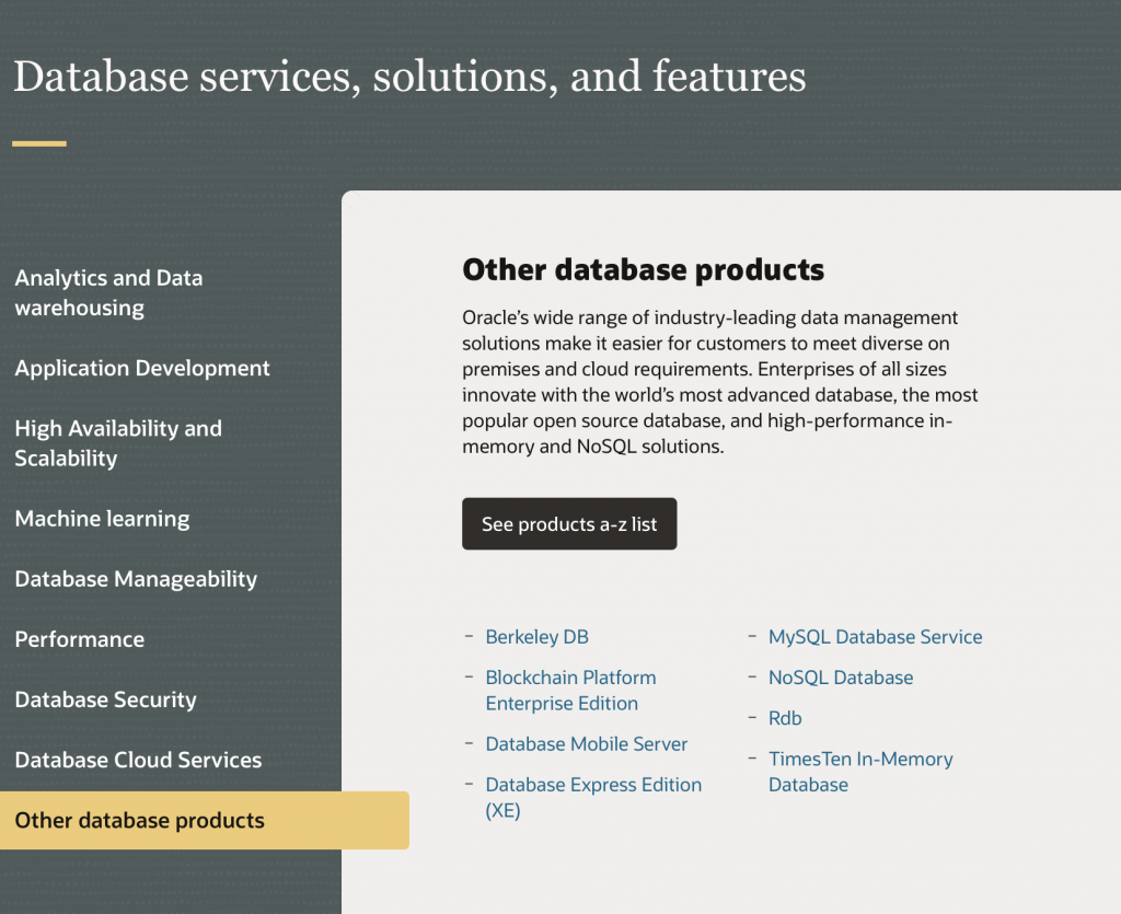 04 other database products