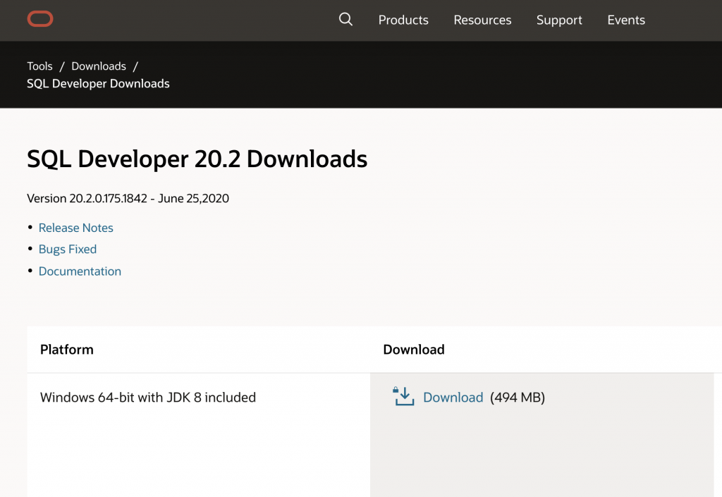 23 sql developer download