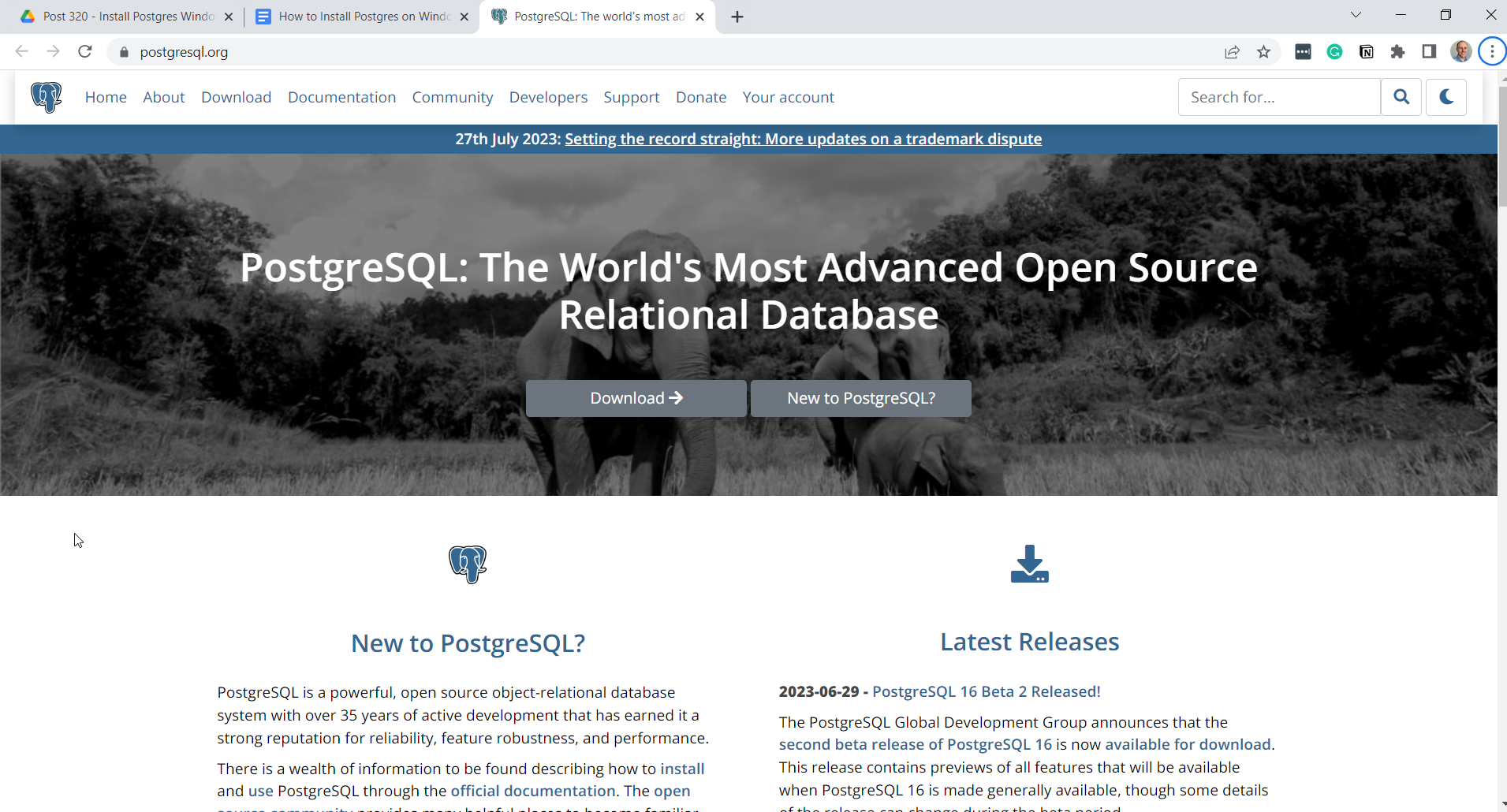 install postgres 01