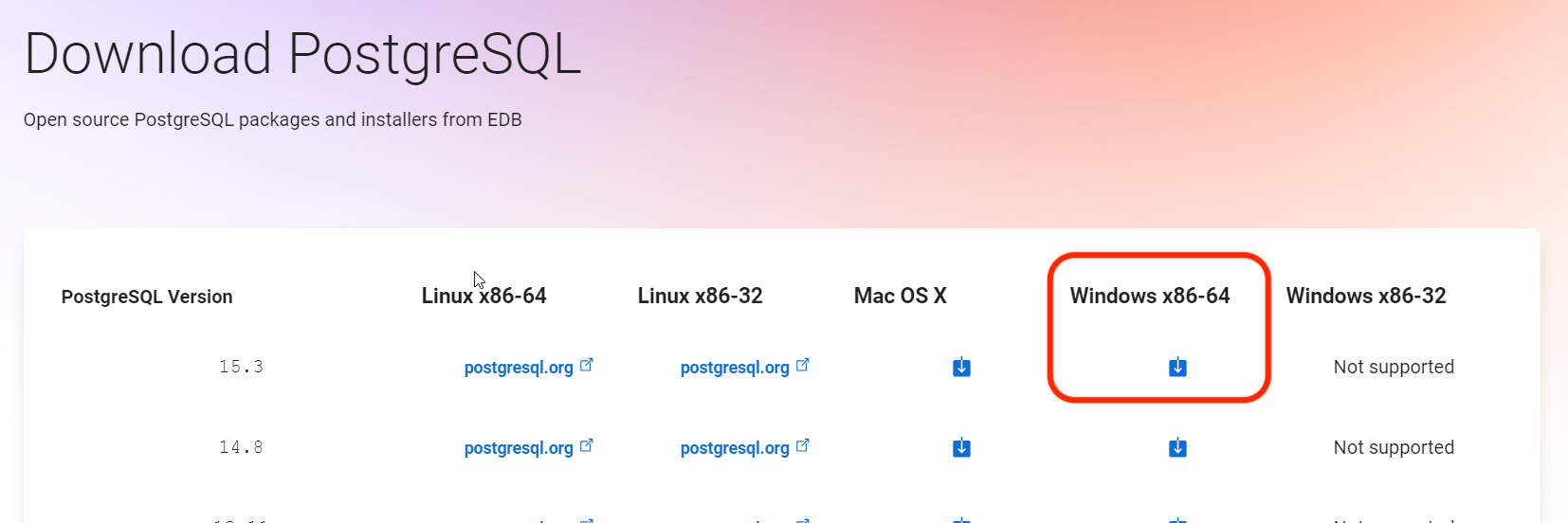 install postgres 05