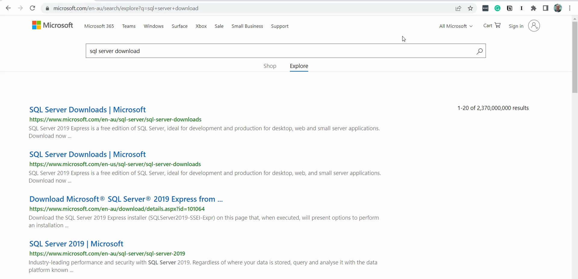 install sql server 03