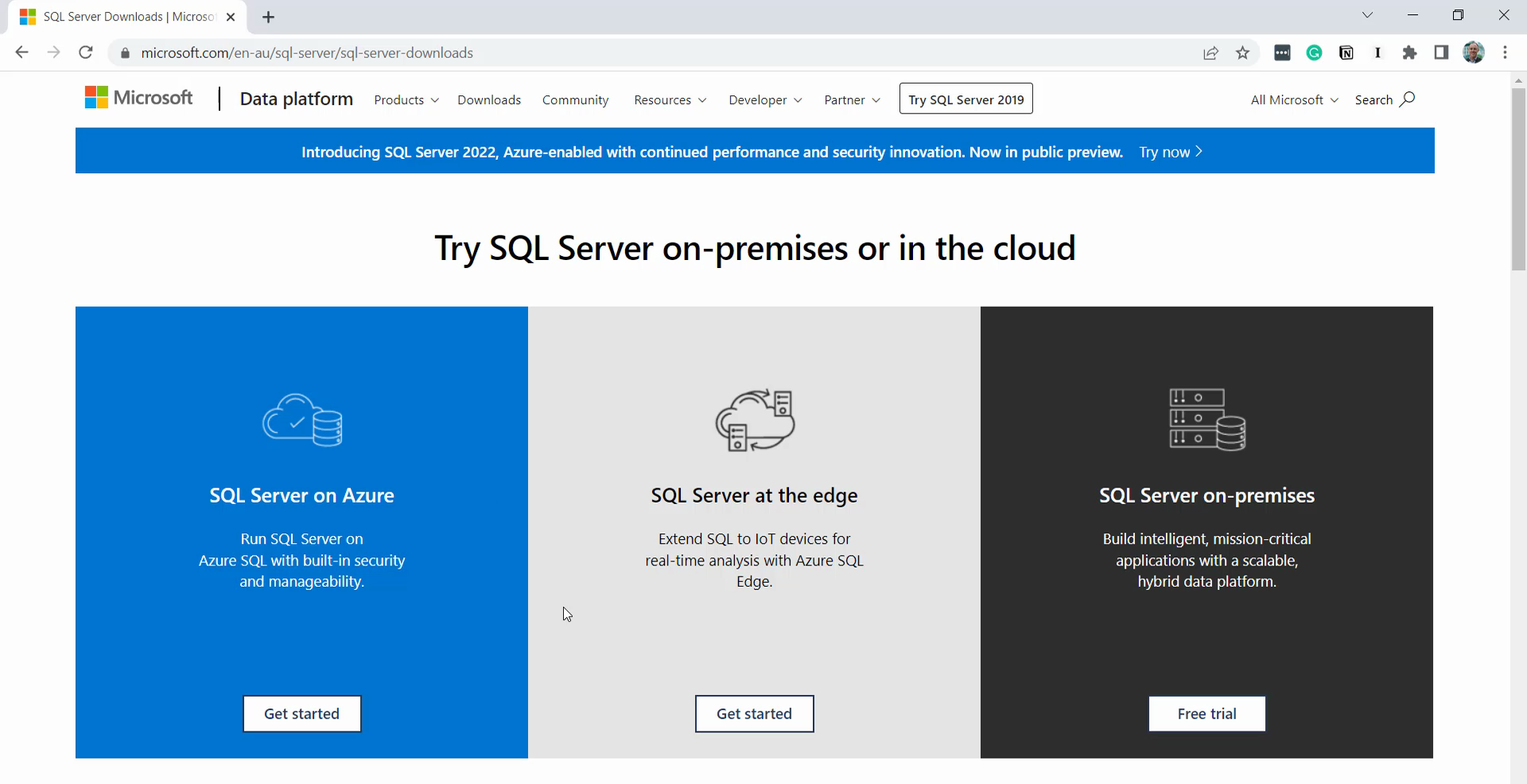 install sql server 04