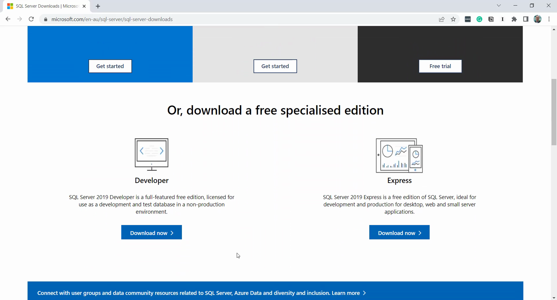 install sql server 05