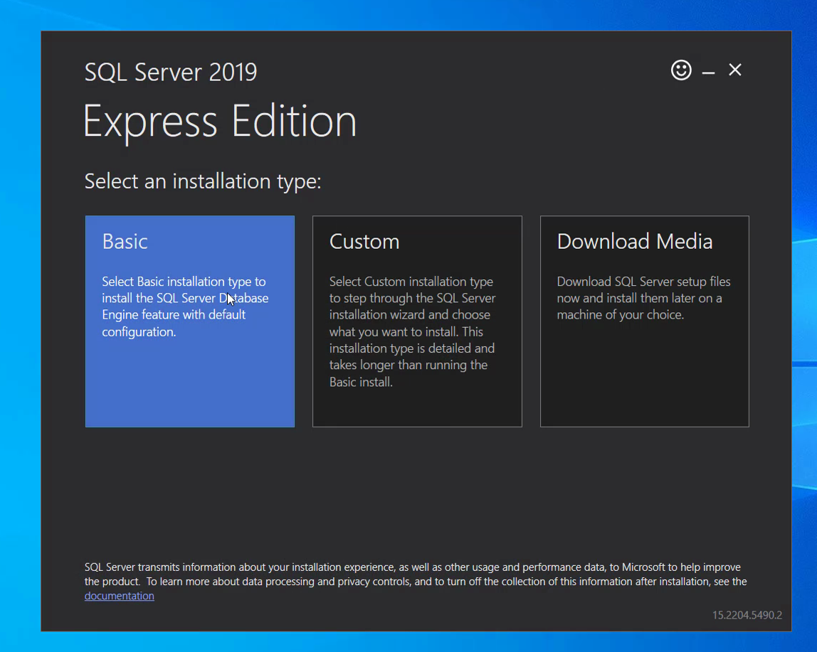 install sql server 06