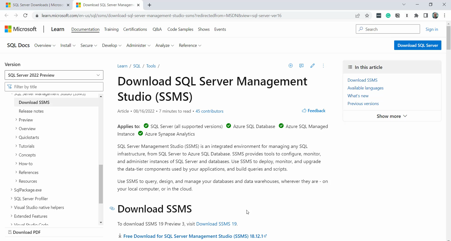 install sql server 11