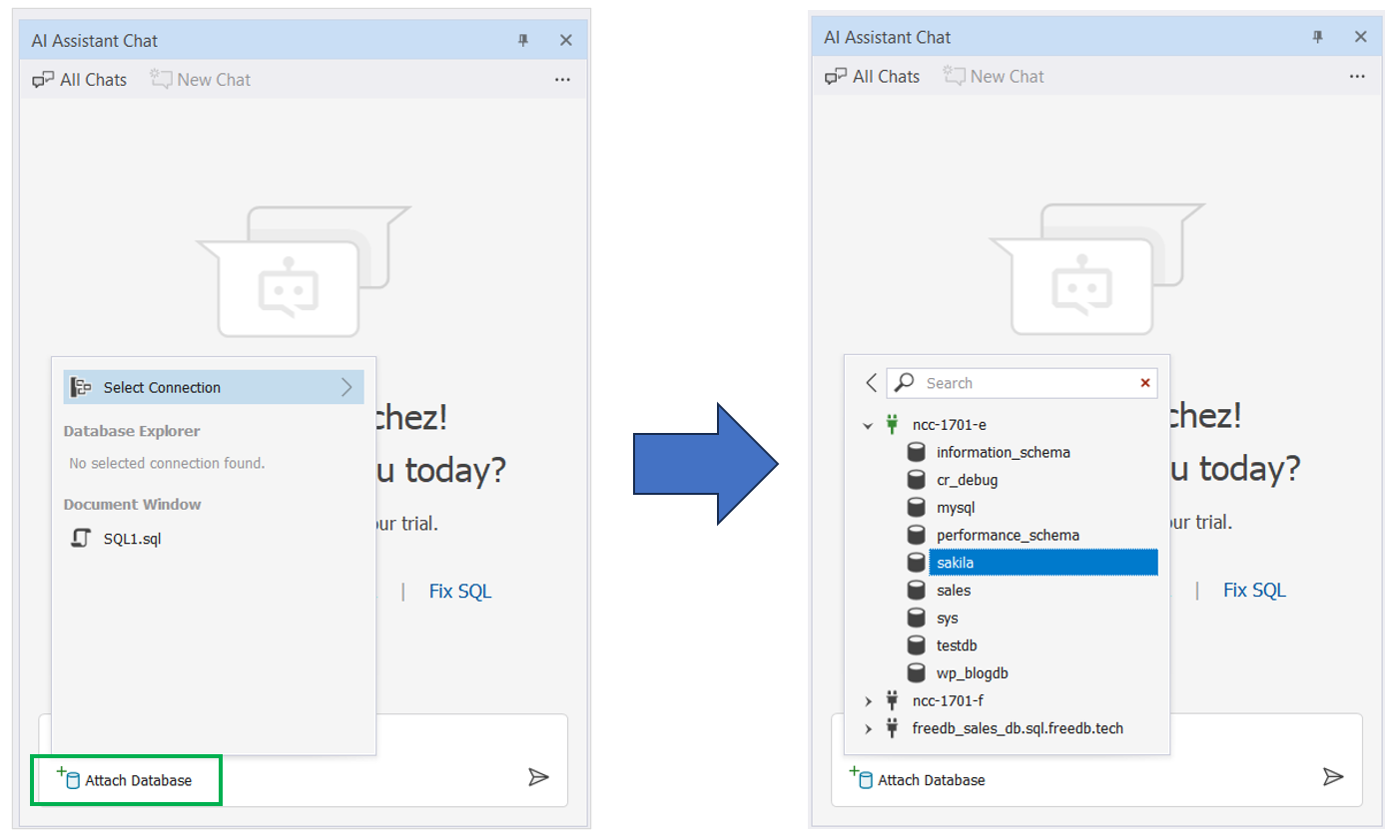 Attach a Database