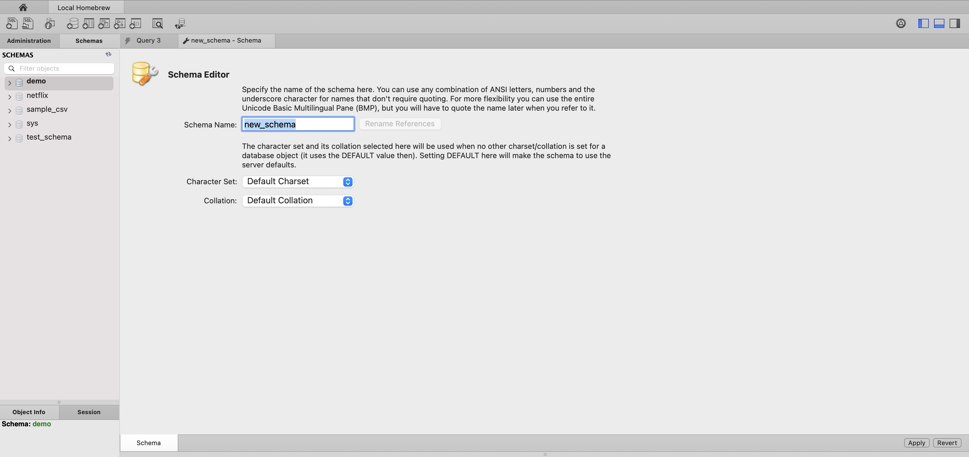 02 new schema editor
