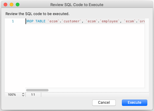 review sql code