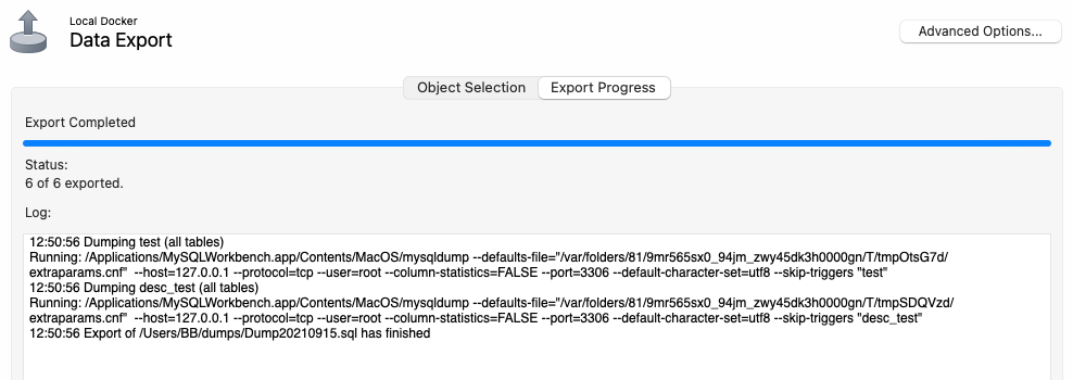 data export 07 log