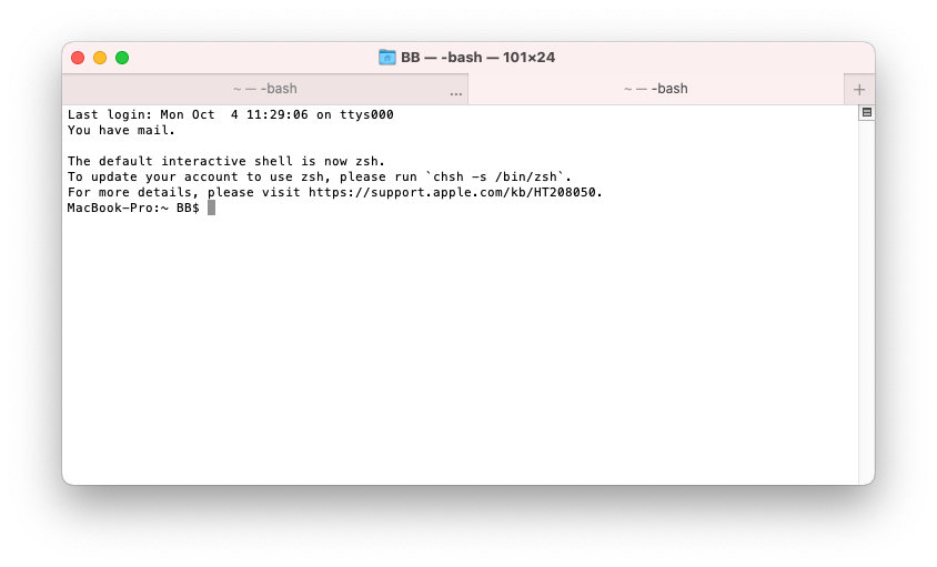 macos terminal