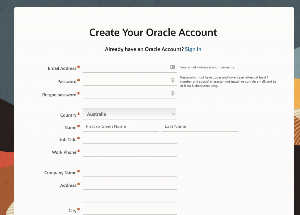 03 create account
