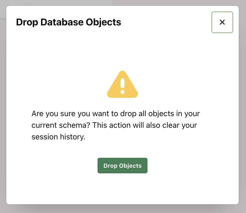 30 drop db objects