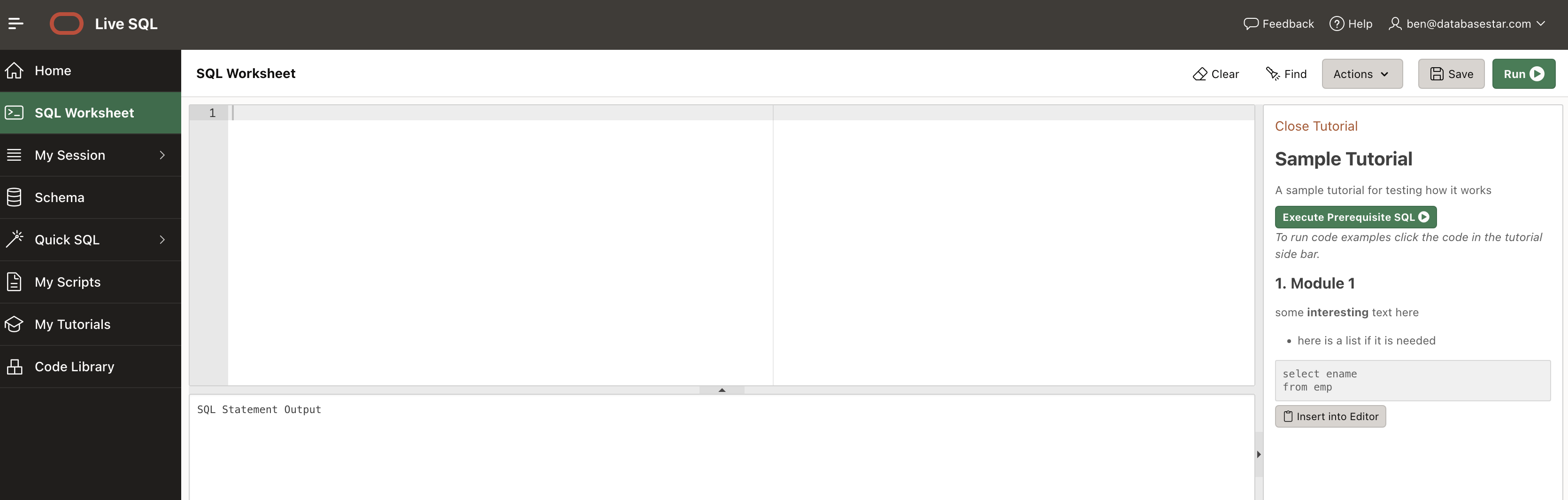 46 tutorial opened