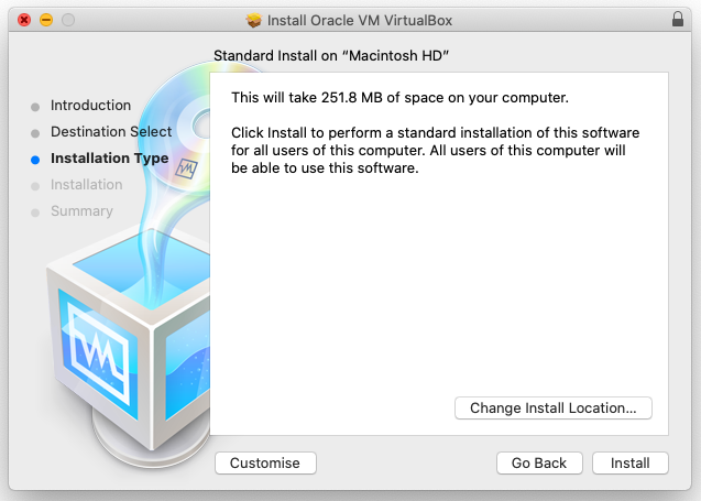 VirtualBox Install