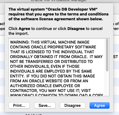 VirtualBox Agree