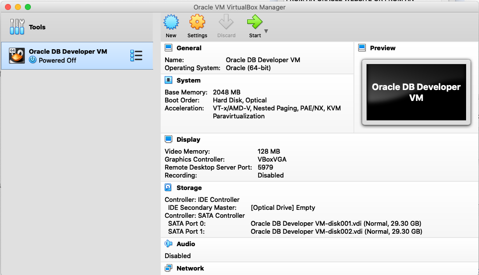 VirtualBox Installed
