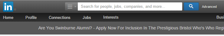 LinkedIn search