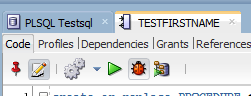 Start SQL Developer debugger