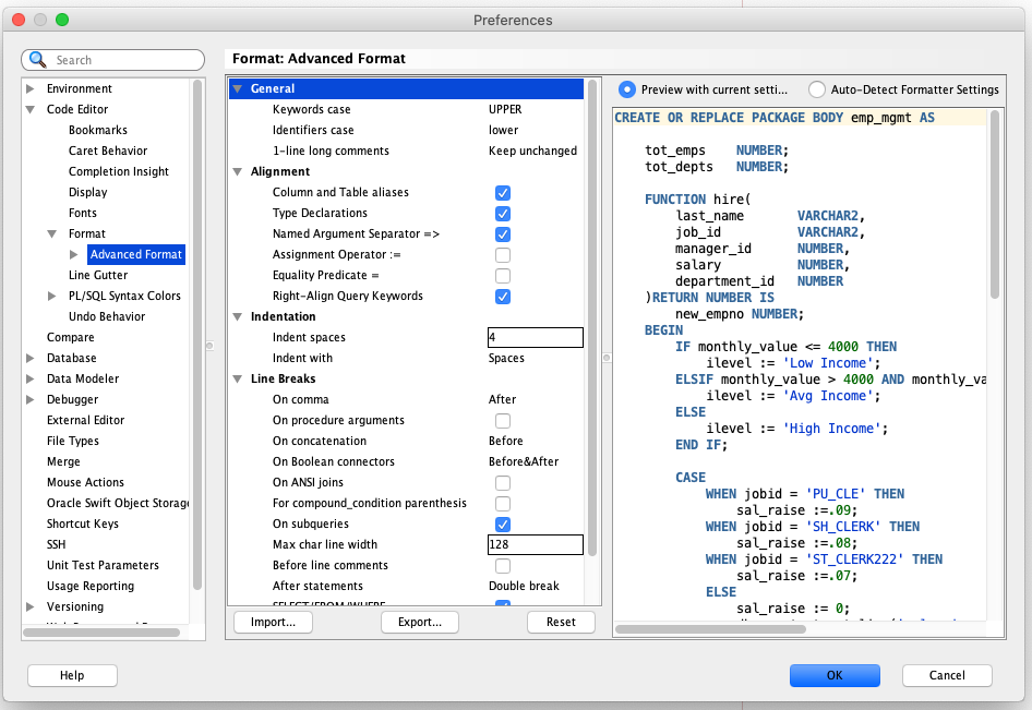 Advanced Format Screen