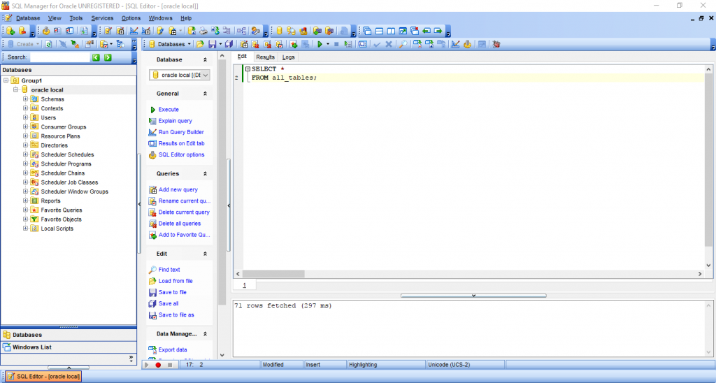 EMS SQL Manager for Oracle