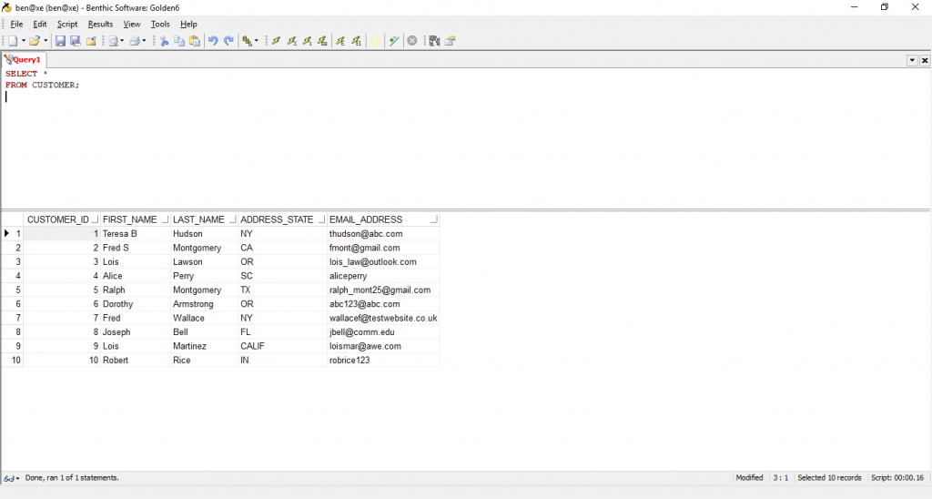 Golden SQL IDE