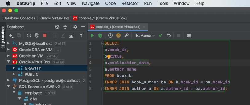 datagrip execution plan 1
