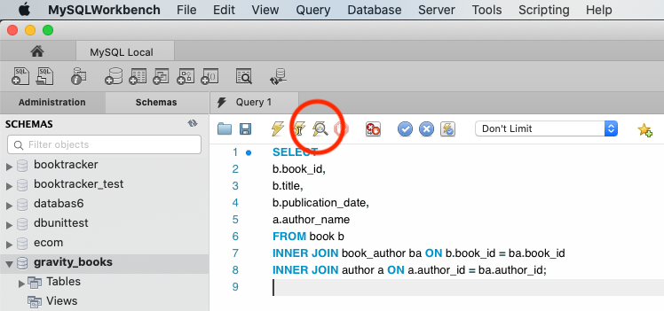 mysql execution plan 1