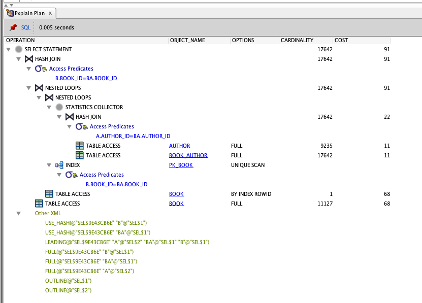 sql dev execution plan 2