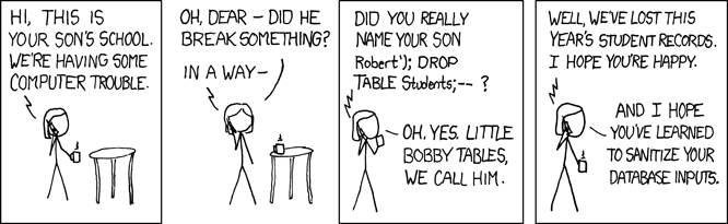 sql injection bobby tables