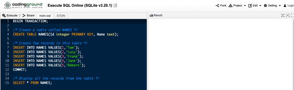 coding ground