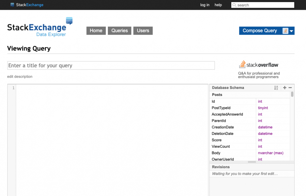 data explorer