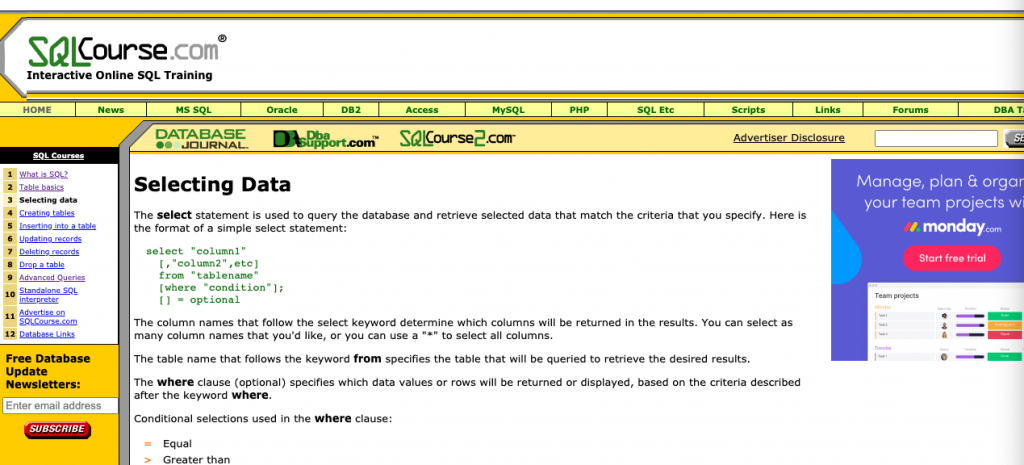 sqlcourse