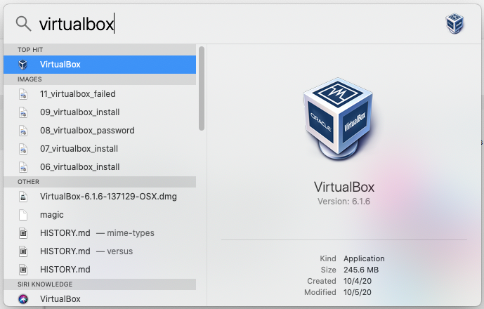 VirtualBox CMD Space